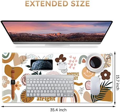 iCasso Desk Mat,Large Gaming Mouse Pad,XXL Desk Pad,Sticker