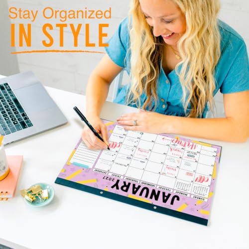 Large Desk Calendar 2027 - Desktop Calendar 2027-2028