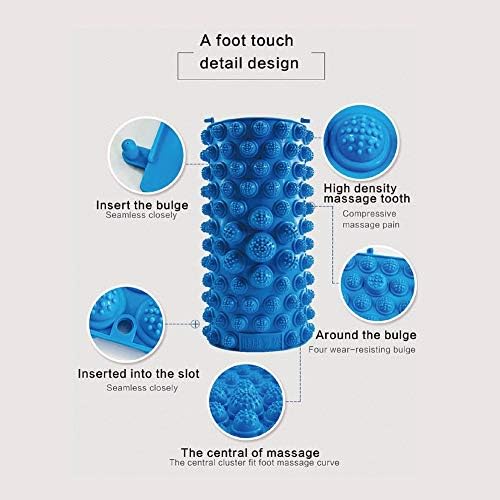 Foot Massage Mat Massage Pad Acupressure Mat Bathroom Mat Yoga Mat Outdoor Game 2 PCS (Blue)