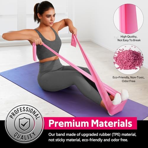 Resistance Bands for Working Out, Stretch Bands for Exercise, Yoga, Pilates