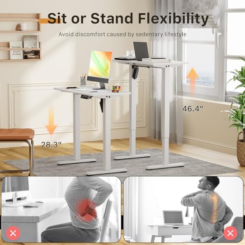 JOY worker Small Electric Standing Desk, 31.5" x 15.75" Stand Up Table