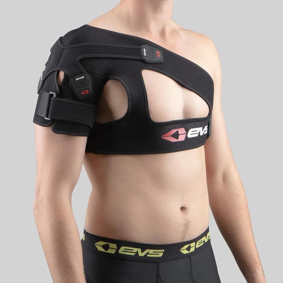 EVS SB03 Shoulder Brace, Compression Fit, Medical Grade, w/ X-Strap, S