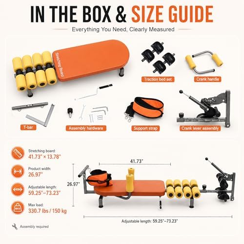 Multifunctional Full Body Traction Bed, Cervical Spine Stretcher