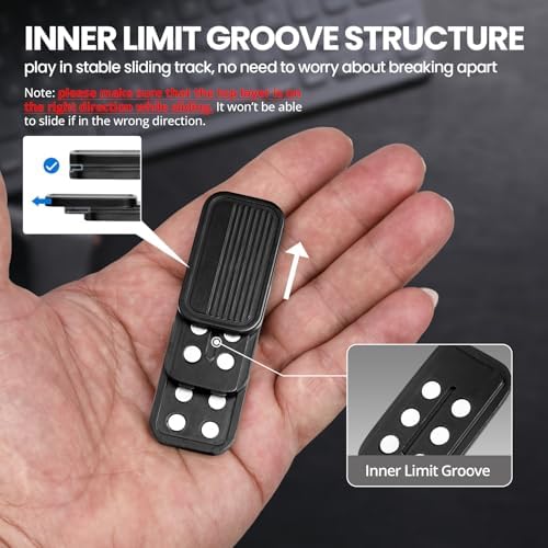 ITOKEY Fidget Toys, EDC Metal Fidget Slider, Magnetic Metal Toy for Adults