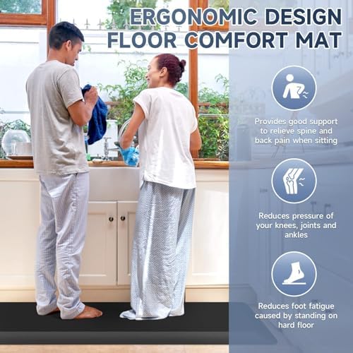 4/5 Inch Thick Kitchen Mats for Floor, StepRite Kitchen Rug for Standing