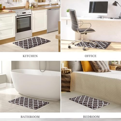 WISELIFE Anti Fatigue Floor Mat, 17.3" x 28", 4/5 Inch, Chocolate