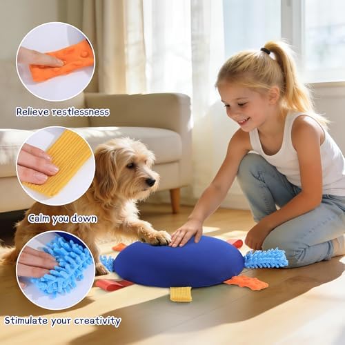 BALAPET Sensory Wobble Cushion for Kids, Memory Foam Support Sensory Wobble Cushion, 2-in-1 Wobble Chair Feet Promotes Active Learning and Improves Focus for Classroom Elementary