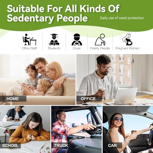 Seat Cushion & Lumbar Support Pillow Set for Office Chair,and Tailbone Discomfort with Lumbar Support Pillow and Seat Cushion - Perfect for Home, and Gaming Chairs Chair Cushion(Light Gray)