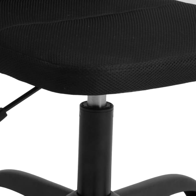 Breathable Black Mesh Office Chair for Comfort and Flexibility, Adjustable Height, Lightweight Design