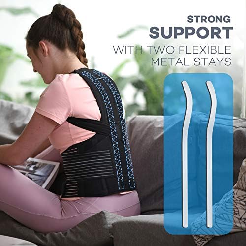 SICHEER Posture Corrector Back Brace for Women & Men, Medium, Waist 34-38"