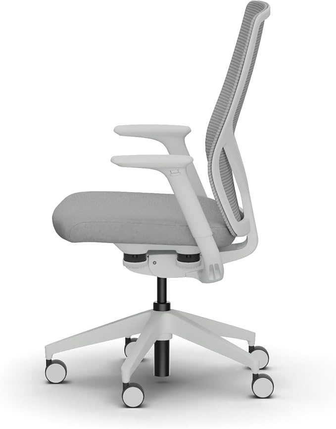 HON Flexion Ergonomic Mesh Office Chair with Lumbar Support, Height‑Adjustable Arms, Weight‑Activated Flex Seating, Swivel Desk or Conference Chair, Titanium Frame, Aspen