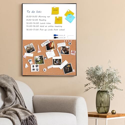 ARCOBIS Cork Board White Board Combo