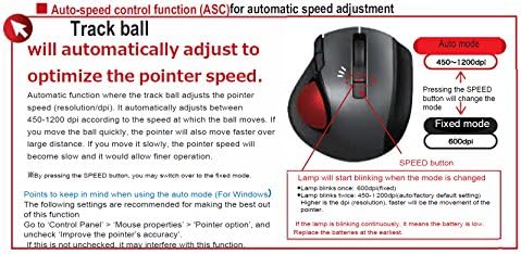Nakabayashi Co,Ltd. Digio2 Bluetooth Wireless Trackball for Window PC and Mac and Android (Black)
