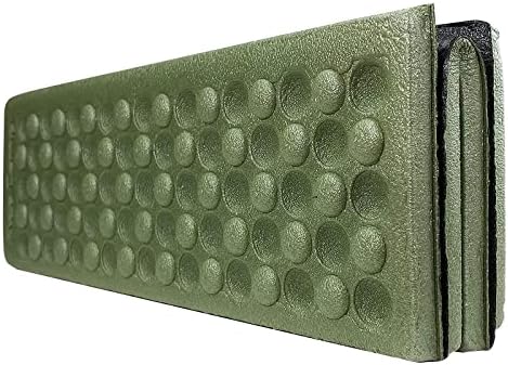 AceCamp 3940 Portable Lightweight Mini Waterproof Folding Mat, Foam Sitting Pad for Outdoor Activities, Foldable Kneeling and Seat Cushion for Comfort, Red