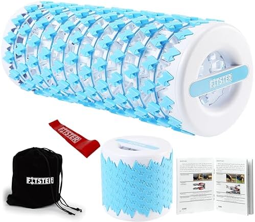 Collapsible Foam Roller for Exercise and Recovery (13 Inches), Easily Portable at 5.5 inches (Blue)