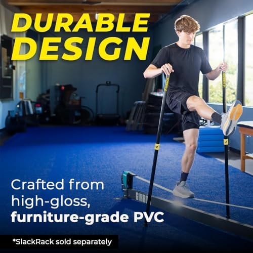 GIBBON SlackBoard Accessories, 3 Choices: Stand, Excercise Cards, Pole
