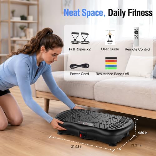 Vibration Plate Exercise Machine with 200 Speeds & 10 Presets