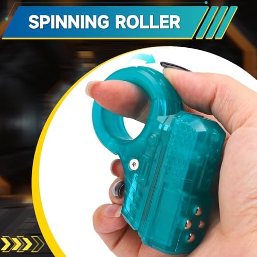 Fidget Slider Toys Adults Plastic Magnetic Slider Spinner Chain Ring Cool Gadget Roller Office Desk Toy 5 in 1 Stress Relief Sensory Item for Autism ADHD Anxiety Stocking Stuffers