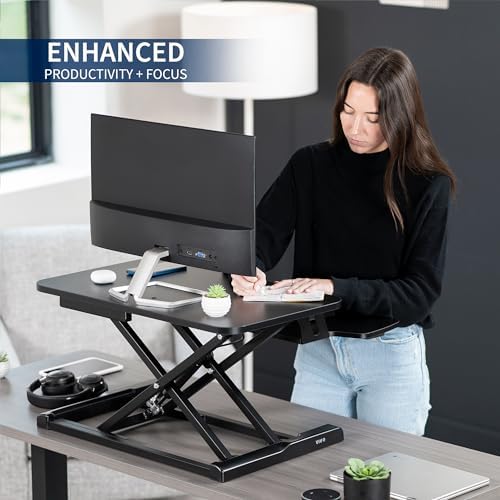VIVO Black 26 in Standing Desk Converter, DESK-V026KB