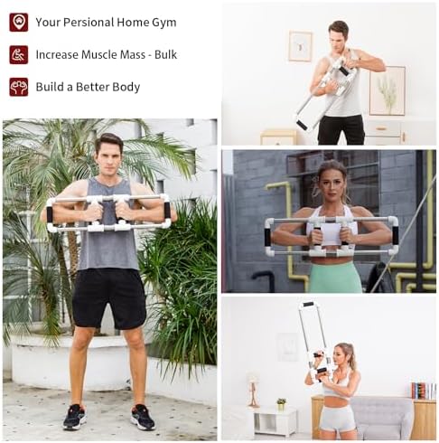 GoFitness Push Down Bar - Chest Workout Equipment for Home Gym