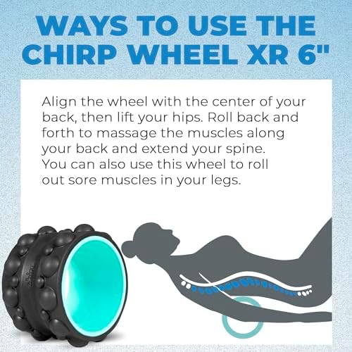 Chirp Wheel XR 6" Knot Kneader Back Roller for Deep Tissue Relief, Mint