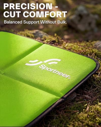 Sportneer Sitting Pad, Lightweight Waterproof Folding Seat Pad for Backpacking, 15.75'' x 15.75'' Portable Camping Seat Mat for Hiking, Picnics & Outdoor Use