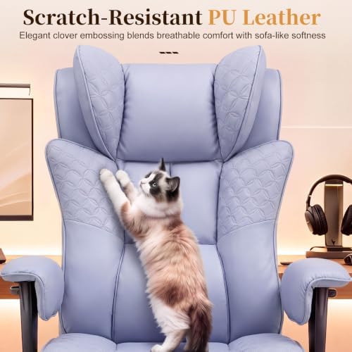 COMHOMA Big and Tall Gaming Chair with Footrest Ergonomic Office Chair