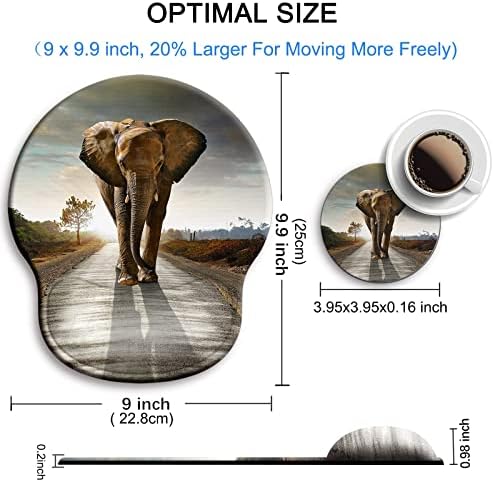 Ergonomic Mouse Pad with Wrist Rest Support,Gel Mouse Pads for Desk