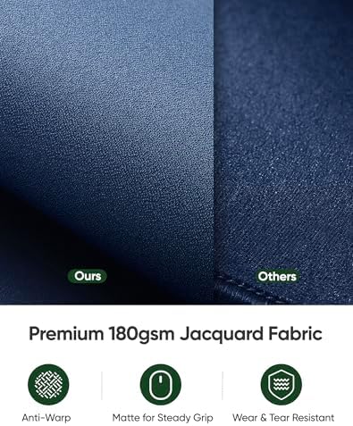 ALOANES Non-Slip Extended Mouse Pad Office&Home Desk Mat Stitched Edge