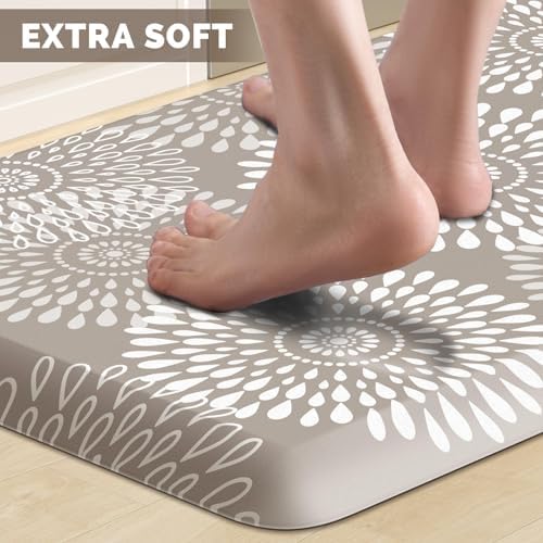 Kitchen Mat Water-Resistant Kitchen Rugs Cushioned Anti-Fatigue Floor Mat