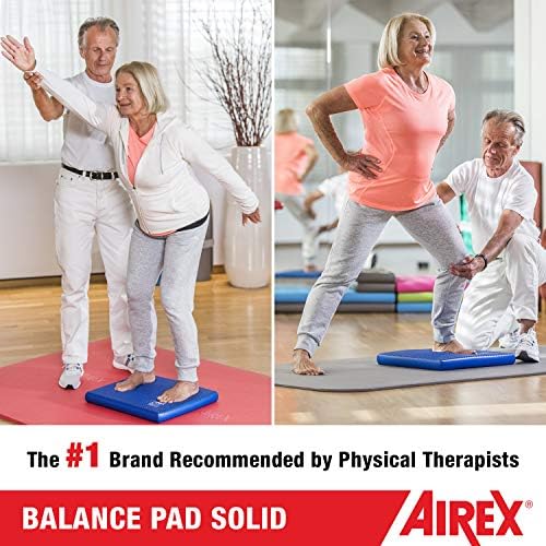 AIREX Balance Pad – Stability Trainer for Balance, Stretching, Physical Therapy, Exercise, Mobility, Rehabilitation and Core Training Non-Slip Closed Cell Foam Premium Balance Pad