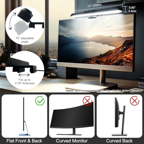 Monitor Light Bar, Computer Monitor Lamp for Eye Care, Home Office (13")