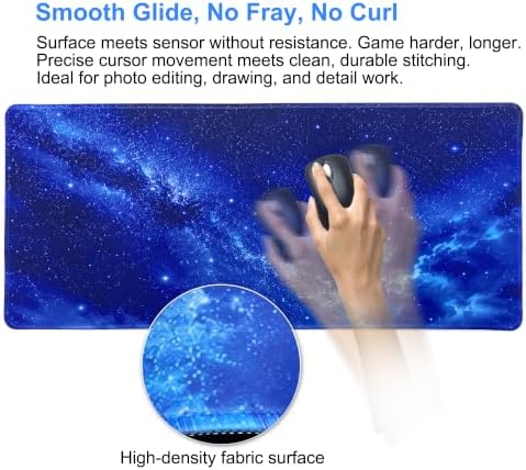 Noise Reduction Large Mouse Pad-70x30 Bluesky