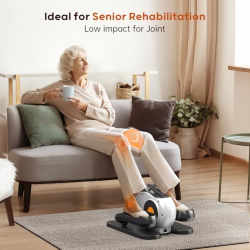 HitGo Under Desk Elliptical for Seniors, Electric Leg Exerciser with Remote