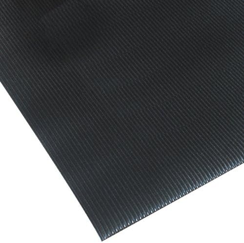 NoTrax 413 Blade Runner Safety/Anti-Fatigue Mat with Dyna-Shield PVC Sponge, 3' Width x 4' Length x 1/2" Thickness, Black