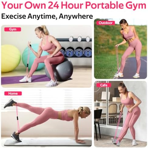 Resistance Bands with Handles, Figure 8 Fitness Bands, Exercise Bands Set