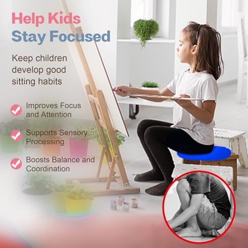 kisnbld Wobble Cushion, Balance Disc with Pump, Core & Posture Training