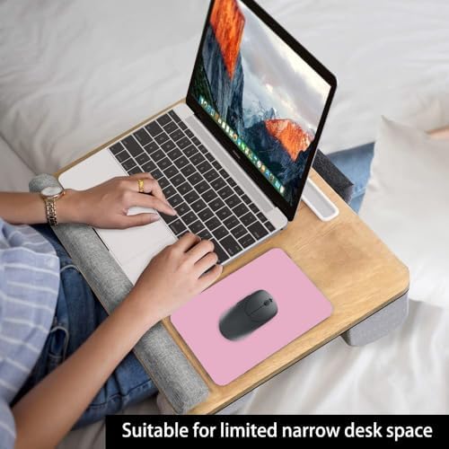Small Mouse Pad, 6 x 8 Inch Mini Mouse Pad for Keyboard Tray Laptop Wireless Mouse Home Office Travel, Portable & Washable (Pink)