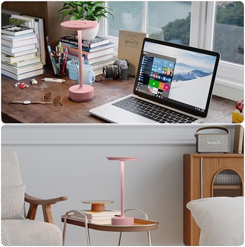 TBBGA 2 Pack Rechargeable Table Lamps Cordless, 5000mAh Outdoor Table Light