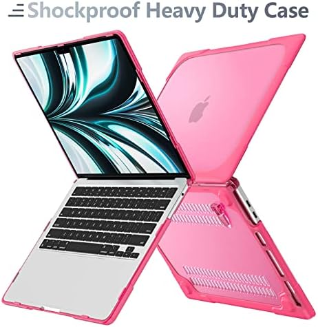 Batianda Heavy Duty Case for MacBook Air 13 Inch 2018-2020, Pink