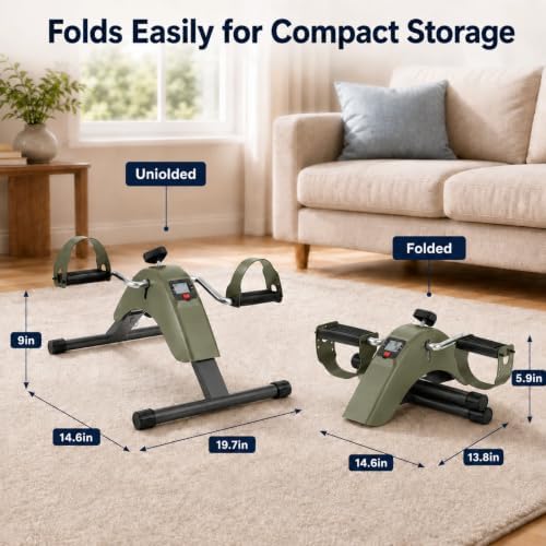 Under Desk Bike Pedal Exerciser for Arms and Legs