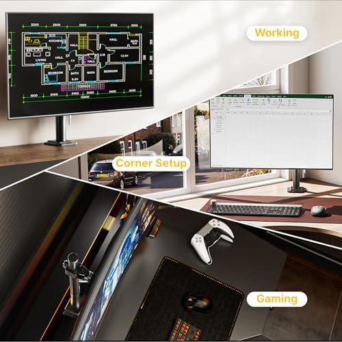 monTEK Single Monitor Stand for 17-32" Screens, 22 lbs