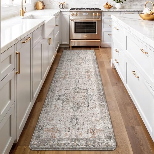 GENIMO Anti Fatigue Kitchen Mats for Floor 23"X71", Runner Rug,GrayTaupe