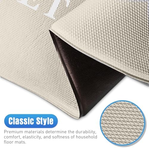 HappyTrends Kitchen Mat for Floor, 2PCS Anti-Fatigue Kitchen Rugs