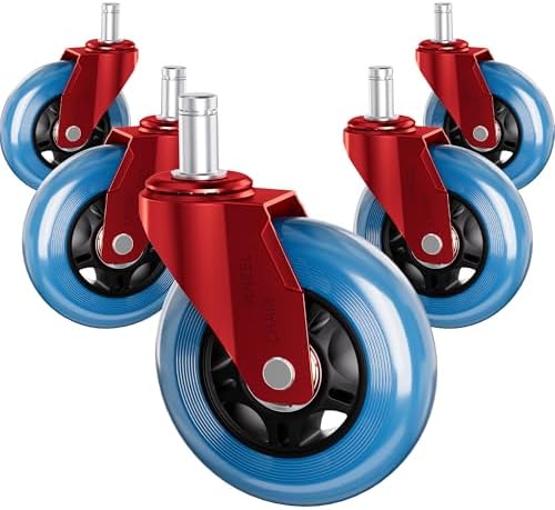 Office Chair Wheels Replacement Rubber Chair Casters Heavy Duty
