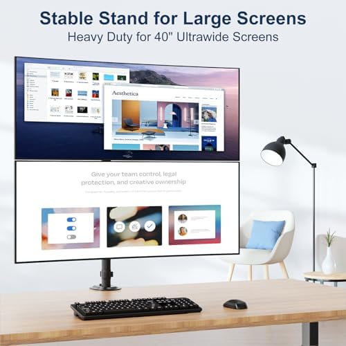 Stacked Monitor Mount for 17-40 Inch Screen, 26.4 lbs per Arm
