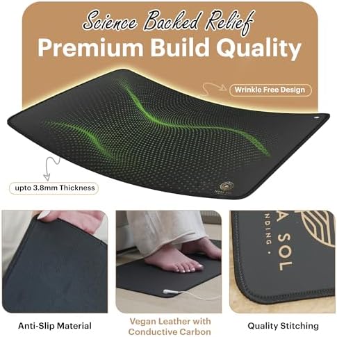 Terra Grounding Mat for Yoga, 29x12.5", Outlet & Pen Tested, No PEMF/Power