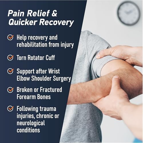 Comforband Arm Sling – Lightweight & Breathable Medical Sling with Adjustable Shoulder Strap for Torn Rotator Cuff, Broken or Fractured Forearm Bones, One size fits most