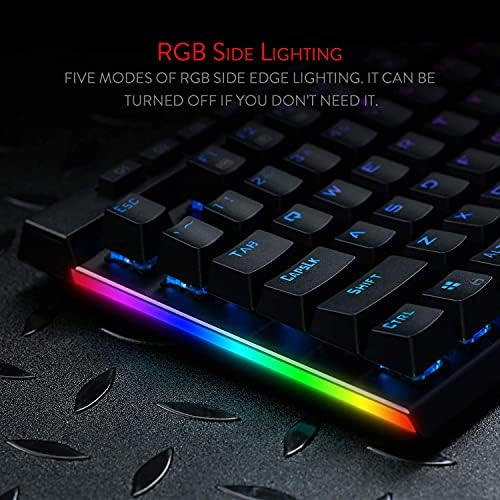 Redragon K580 Wired RGB Mechanical Gaming Keyboard, Macro Key & Media Wheel