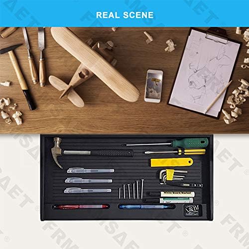 FRMSAET Under Desk Keyboard Drawer Multipurpose Tray Pencil Drawer - Black